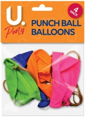 Punch Ball Balloons, 4pk