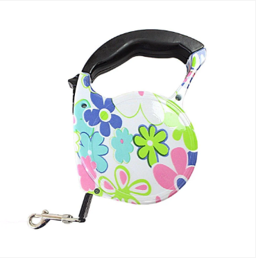 Quality Designer Windup Retractable Dog Lead With Comfort Grip 16.5 cm / 5 m