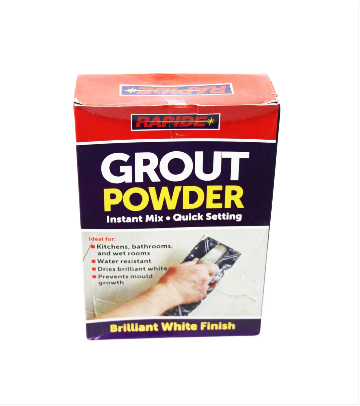 Quick Setting Grout Powder Instant Mix Brilliant White Finish Grout Powder 600g DIY