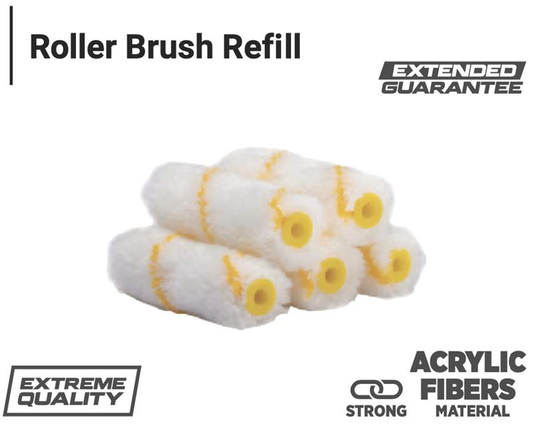 ROLLER BRUSH REFILL 4"*15MM*12MM (10PCS/BOX)