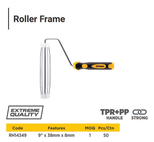 ROLLER FRAME 9"x38MMx8MM 5 WIRES CAGE