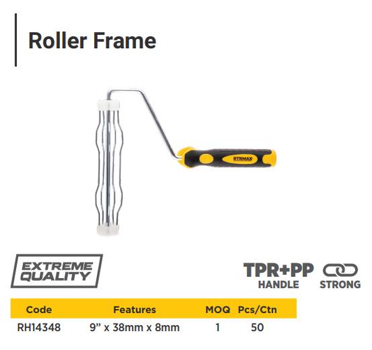 ROLLER FRAME 9"x38MMx8MM 5 WIRES CAGE