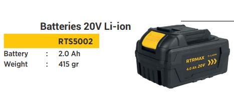 RTS 20 V 2 AH BATTERY