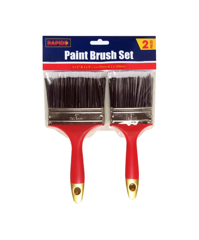 Rapide 4" and 3" Paint Brush Set of 2