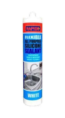 Rapide Flexible All Purpose Silicone Sealant White