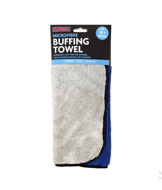 Rapide Microfibre Buffing Towel 38cm x 42cm Super Soft Home Office Car