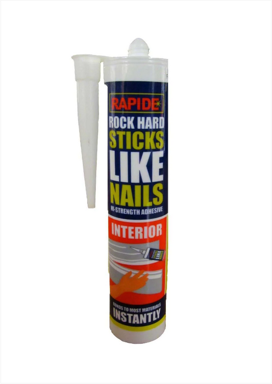 Rapide Rock Hard Sticks Like Nails Interior Sealant Bonds Instantly 280ml