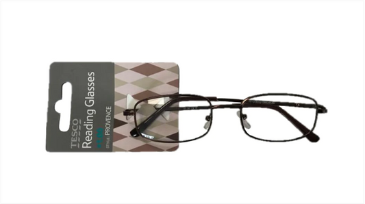 Reading Glasses +1.00 Metal Frame Assorted Colours