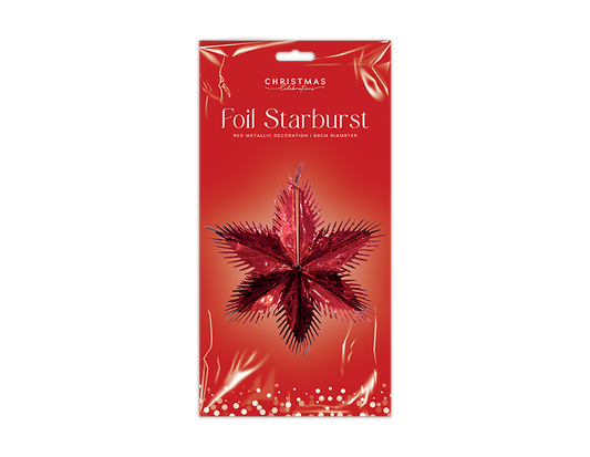 Red Foil Starburst