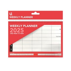 Red & Black A4 Weekly Planner