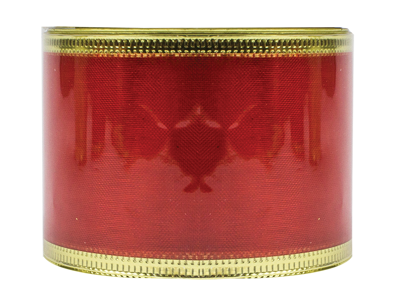 Red Christmas Wired Ribbon 5cm x 2.75m (With PDQ)