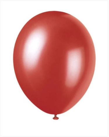 Red & Gold Metallic Balloons Party Birthday 10pk