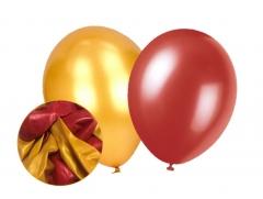 Red & Gold Metallic Balloons Party Birthday 10pk