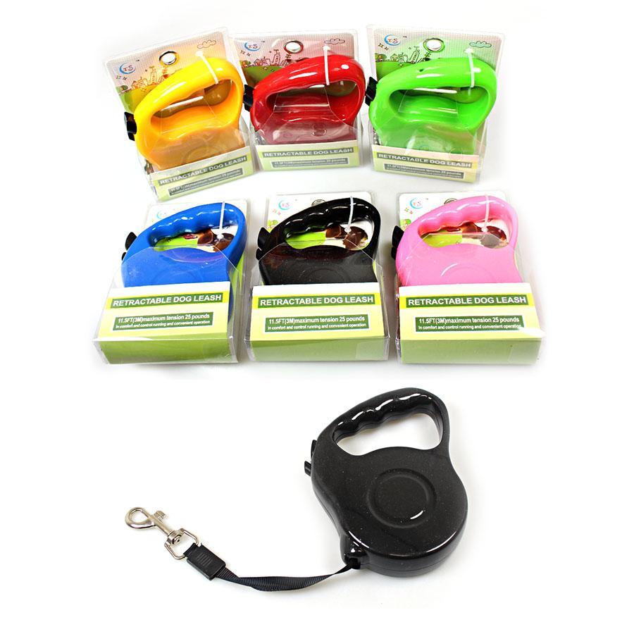 Retractable Dog Leash 3m 25lb’s Assorted Colours