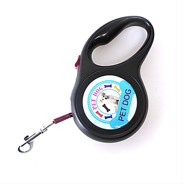 Retractable Dog Pet Lead Training Walking Leash 5m Assorted Designs and Colours