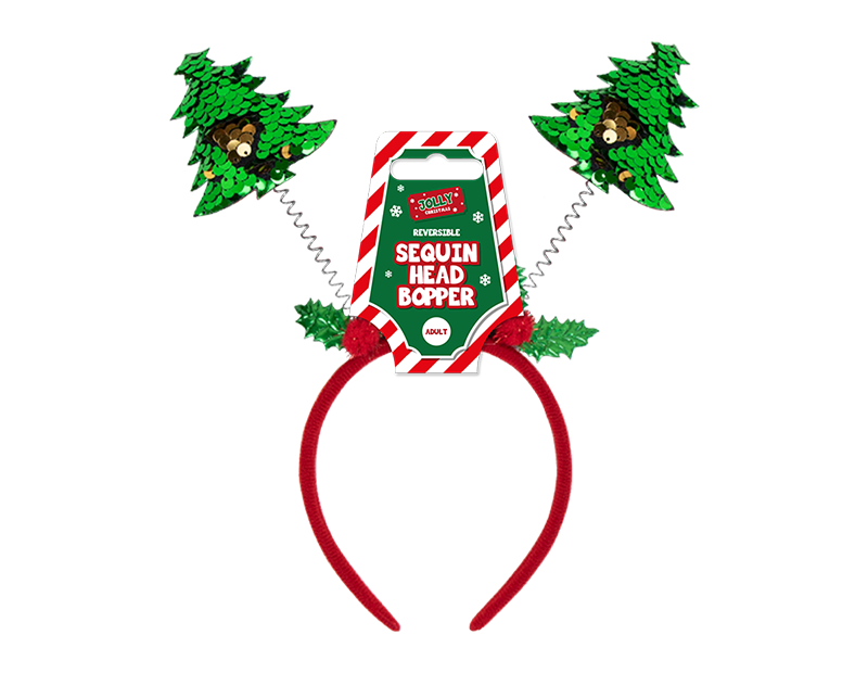 Reversible Sequin Christmas Head Boppers