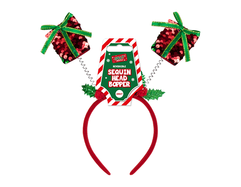 Reversible Sequin Christmas Head Boppers