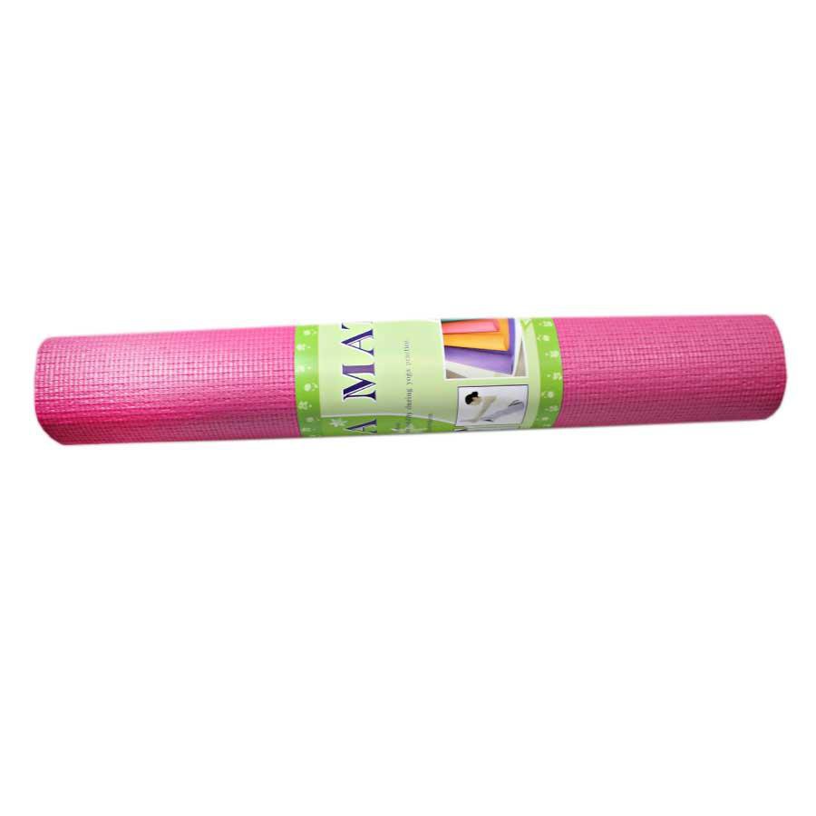 Roll Up Non Slip Yoga Mat 61 x 17 3cm Assorted Colours