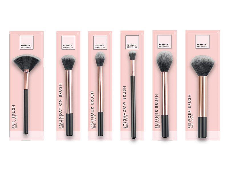 Rose Gold Make Up Brushes