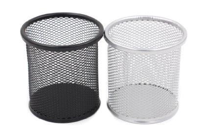 Round Metal Mesh Pencil Holder Assorted Colours