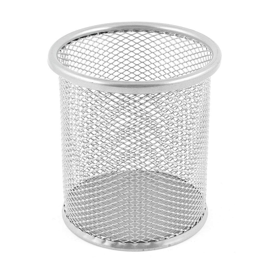 Round Metal Mesh Pencil Holder Assorted Colours