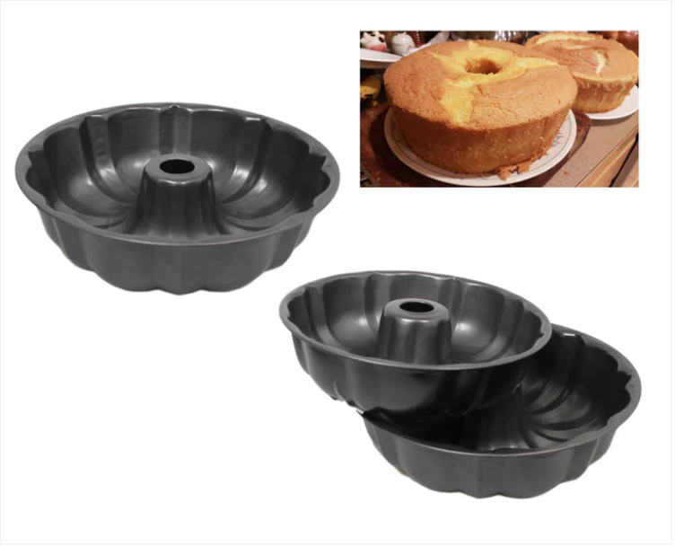 Round Ring Bundt Cake Baking Tin Mould 24 cm