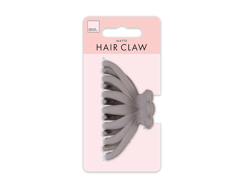 Rounded Matte Hair Claw Clip