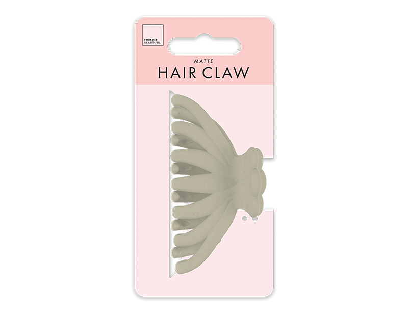 Rounded Matte Hair Claw Clip