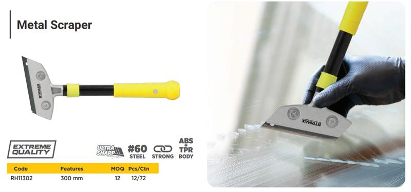 SCRAPER WITH LONG HANDLE