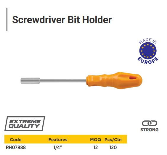 SCREWDRIVER BIT HOLDER RTRMAX