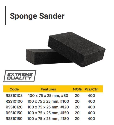 SPONGE SANDER 120#,100*70*25MM