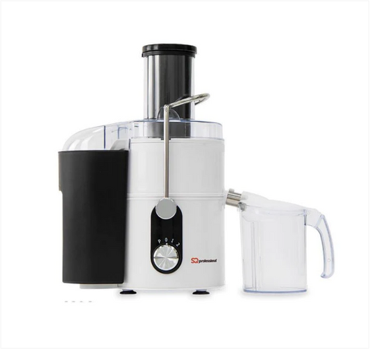 SQ Pro Powerful 800w Centrifugal Whole Fruit & Veg 700ml Jug 1.4L Pulp Collector White