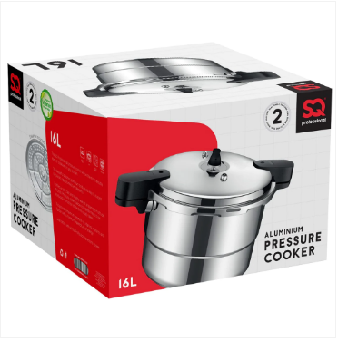 SQ Professional Aluminium Pressure Cooker 16 Litre