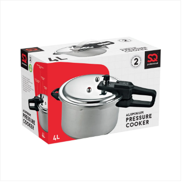 SQ Professional Aluminium Pressure Cooker 4 Litre