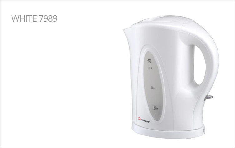 SQ Professional Aquen Fast Boil Cordless Kettle 1.7 Litre 2200W White