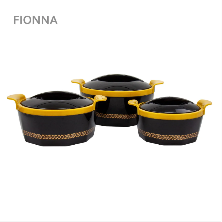 SQ Professional Fionna Hot Pot Set 3pc 1.0 - 1.5 - 2.5 Litre Black