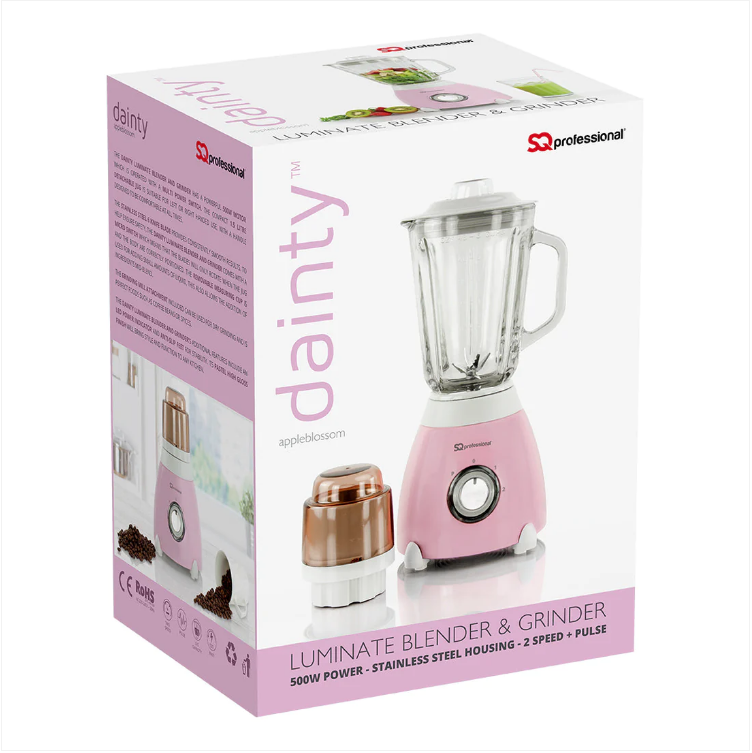 SQ Professional Luminate Blender and Grinder 500W Seafoam