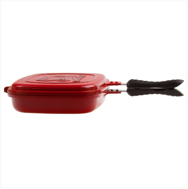 SQ Professional Nea Rossa Die Cast Magic Pan 32cm Double Sided Red