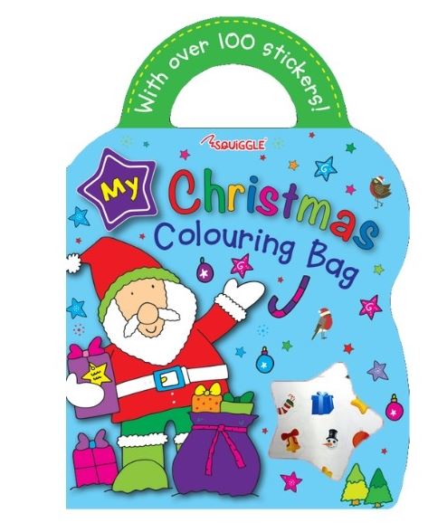 Christmas Colouring & Sticker Bag Book