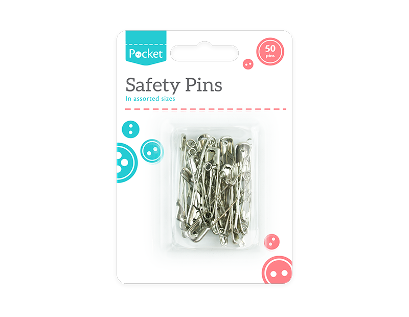 Safety Pins - 50 Pack