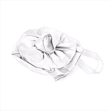 Satin Floral Shaped Magnetic Curtain Tie Backs Assorted Colours