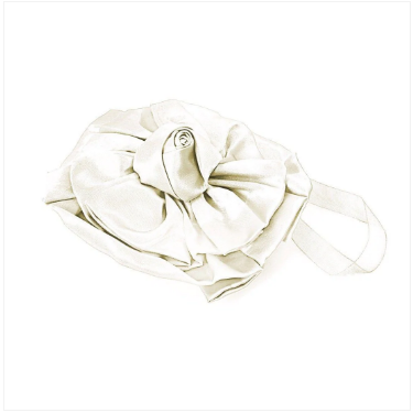 Satin Floral Shaped Magnetic Curtain Tie Backs Assorted Colours