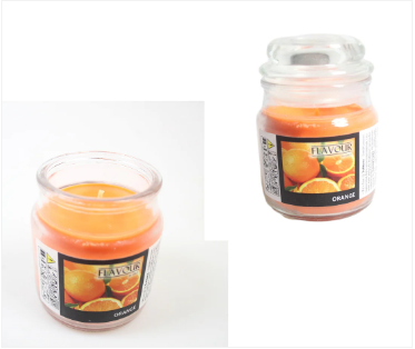 Scented Glass Candle Orange 6.3 x 8.5 cm