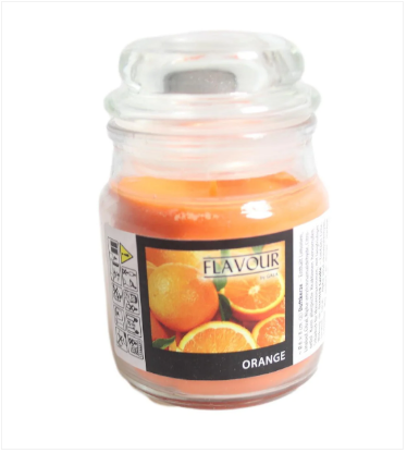 Scented Glass Candle Orange 6.3 x 8.5 cm