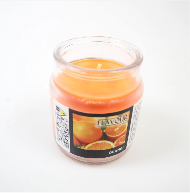 Scented Glass Candle Orange 6.3 x 8.5 cm