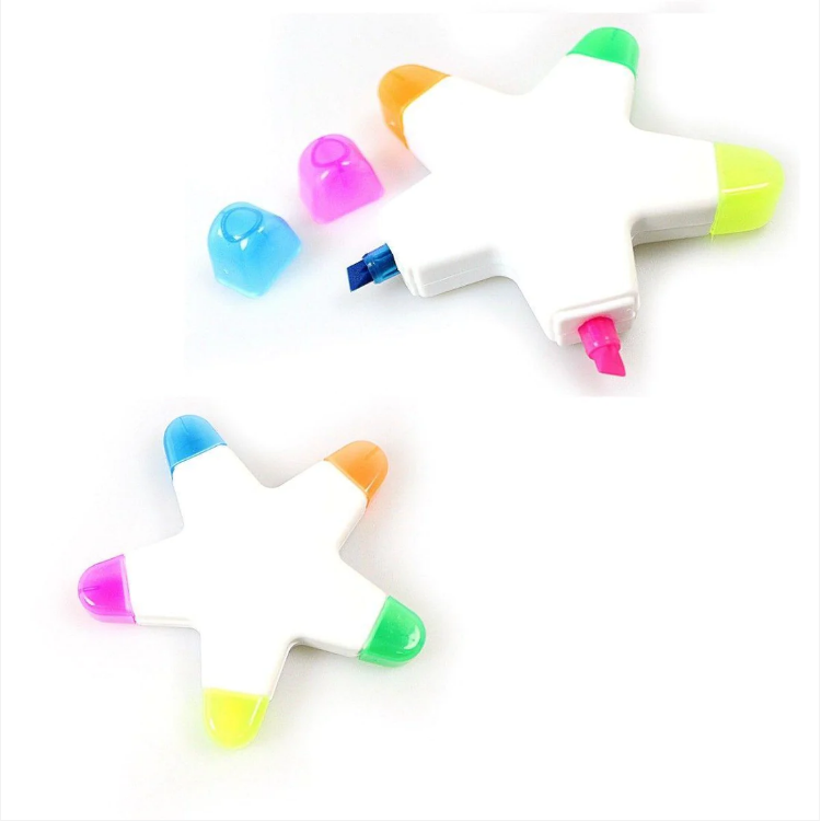 School Stationery Star Shaped Highlighter Marker Pen