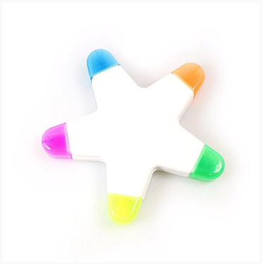 School Stationery Star Shaped Highlighter Marker Pen