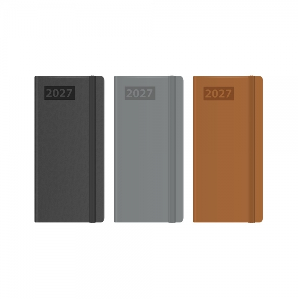 Slim PU Modern Luxury Diary in CDU