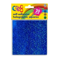 Self-Adhesive Holographic Squares