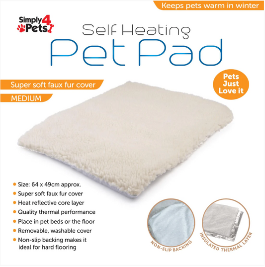 Self Heating Pet Blanket Pad Medium Size 49 x 64cm